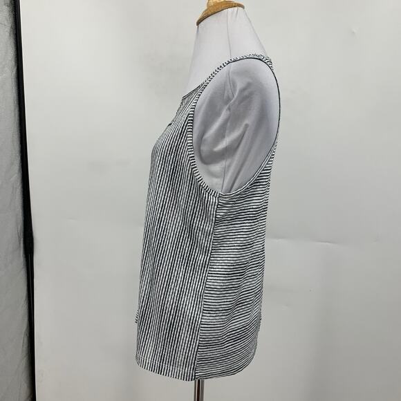 Nike Tank Top Womens M Medium White Black Dri Fit Court Printed Running Athletic - Picture 4 of 12